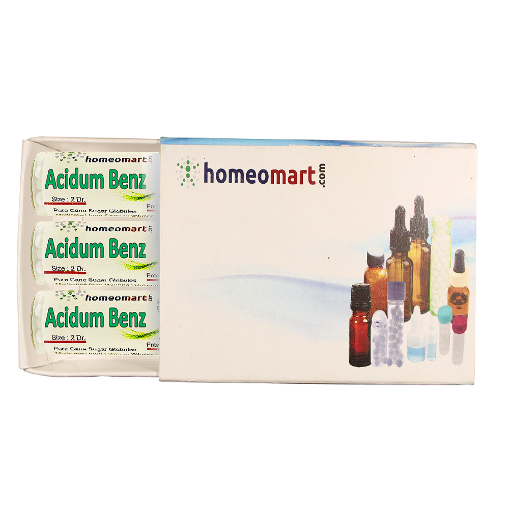 Acidum Benzoicum Homeopathy 2 Dram Pills box