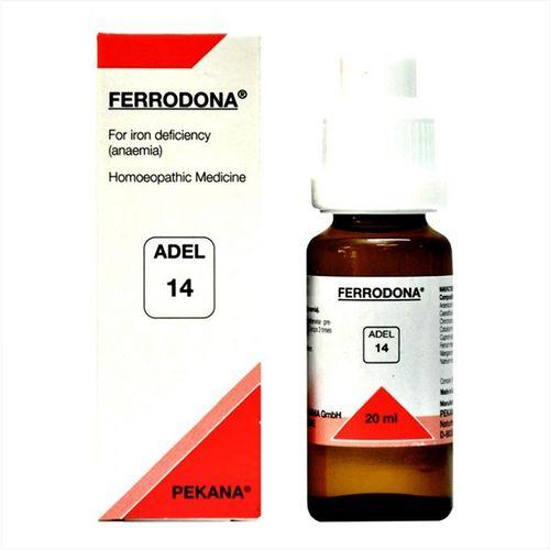Adel 14 Ferrodonahomeopathy  drops for Iron deficiency (Anemia), Bleeding