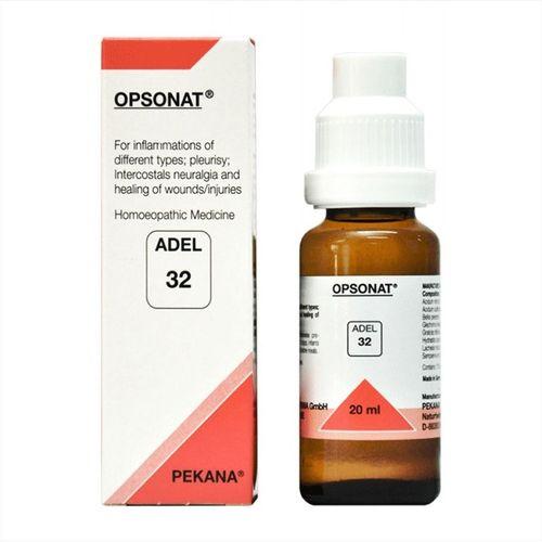 Adel 32 Opsonat homeopathy drops for Body Inflammation, Pleurisy, Intercostals Neuralgia, Healing of Wounds Injuries
