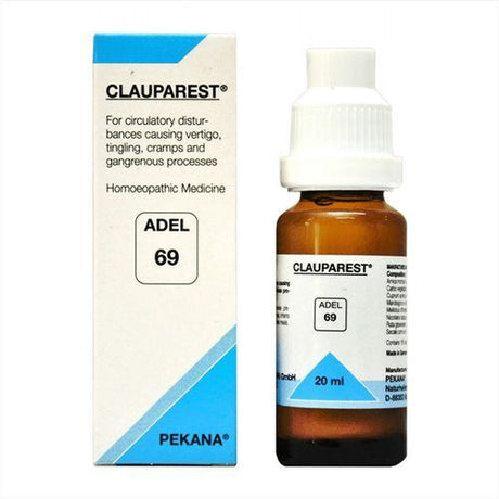 Adel 69 Clauparest drops for Vertigo, Tingling, Cramps, Gangrene (Circulatory disturbances)