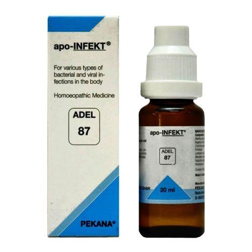 Adel 87 apo INFEKT drops for Bacterial & Viral Infections - Flu, Measles, Herpes etc