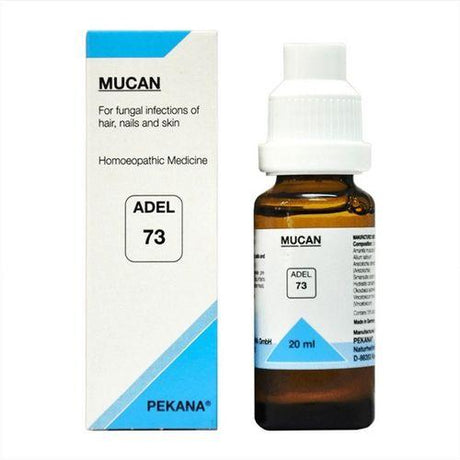 ADEL 73 MUCAN Drops, ADEL 73 Mucan 20ml, Mucan drops, ADEL 73 drops, homeopathic fungal infection drops, homeopathy for fungal infections, homeopathic antifungal drops, fungal infection homeopathy, homeopathic yeast infection remedy, ADEL homeopathic drops, ADEL Pekana MUCAN