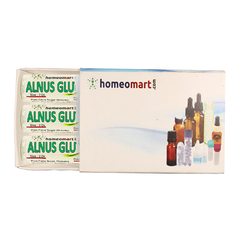 Alnus Glutinosa Homeopathy Pills box 