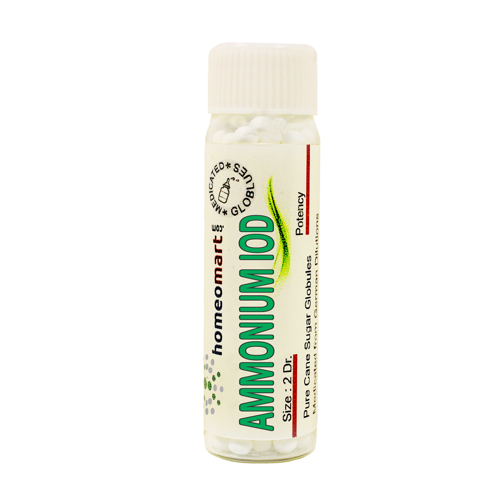 Ammonium Iodatum Homeopathy 2 Dram Pills 6C, 30C, 200C, 1M, 10M