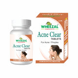 Wheezal Homeopathy Acne Clear Tablets for acne, white heads, blackheads