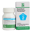 Schwabe Aconitum Pentarkan  homeopathy tablets for Cold, Otitis Media, Headache 