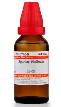 Schwabe Agaricus Phalloides Homeopathy Dilution 6C, 30C, 200C, 1M, 10M, CM