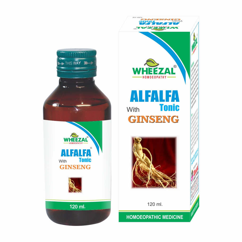 Wheezal Homeopathy Alfalfa Tonic with Ginseng for Stree Free Life