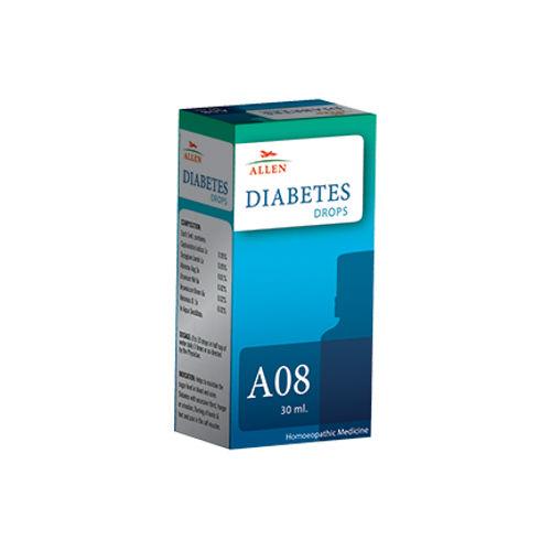 Allen A08 Homeopathic  Drops for Diabetes 