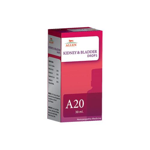 Allen A20 Homeopathy Drops for  Kidney and Bladder 