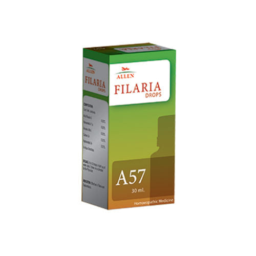 Allen A57 Filaria Drops - Homeopathic medicine for Filariasis (or Philariasis)
