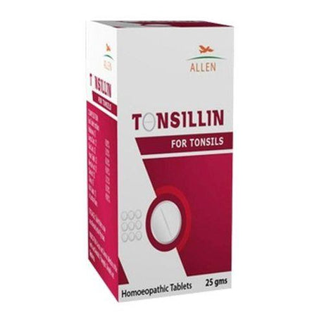 Homeopathy Allen Tonsillin Tablets for Tonsillitis, Pharyngitis & Adenoids