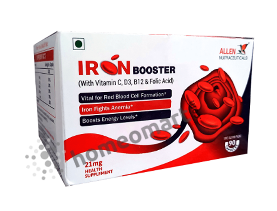 Buy Allen Iron Booster Capsules for Iron Deficiency, Anaemia – Homeomart