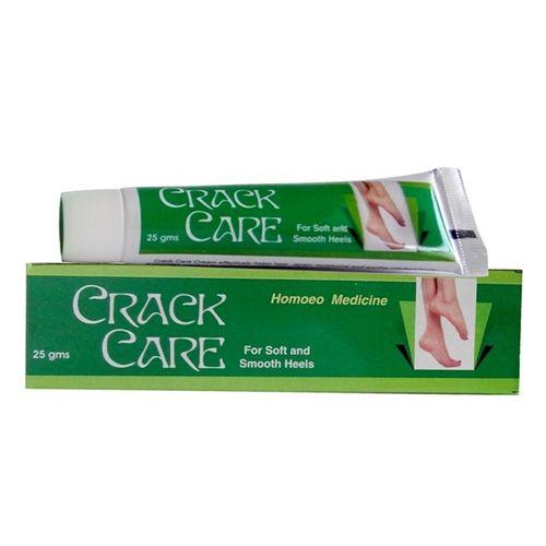 Allen Crack Care Cream heals and soothes cracked heels, reducing dryness and roughness. Infused with Graphites, Calcarea Fluorica, and Sulphur. 25g tube.