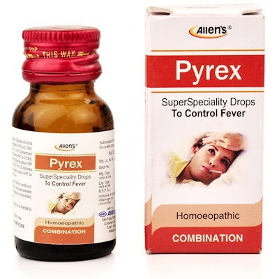 Allen Pyrex Drops, Allen Pyrex Fever Drops, fever homeopathic medicine, homeopathic fever drops, medicine for body ache and fever, seasonal fever homeopathy, viral fever homeopathic medicine, fever drops homeopathy, homeopathy for chills, body pain homeopathic medicine, fever support drops, Allen Healthcare fever medicine, natural fever relief, homeopathic wellness drops, buy Allen Pyrex Drops