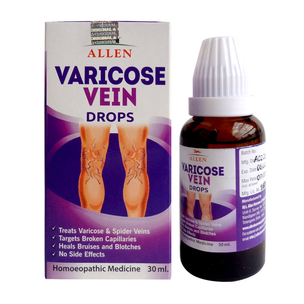 Allen Varicose Vein homeopathy Drops for Varicose and Spider Veins