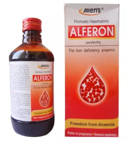 Allens Alferon homeopathy Syrup for Iron deficiency anaemia