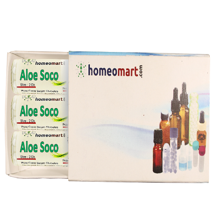 aloe-socotrina, homeopathy, digestive-health, piles-hemorrhoids, rectal-urgency, loose-motions, diarrhea, single-remedy, medicated-pills, boericke-remedy, 2-dram-vial