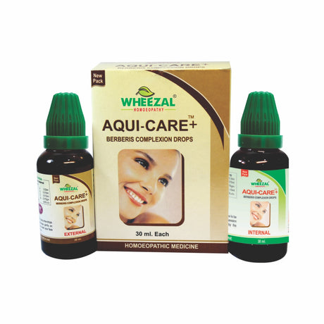 Wheezal Homeopathy Aqui Care + Berberis Complexion Drops,  Scars, Acne, Blackheads