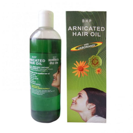 B.H.P Arnicated Hair Oil with Arnica, Jaborandi & Coconut Oil promotes hair growth, prevents dandruff, strengthens roots & checks premature graying