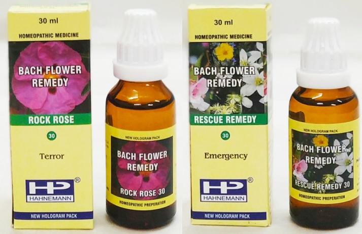 Bach Flower Remedy Mix Rock Rose, Rescue for Exam stress, strain, overburdened