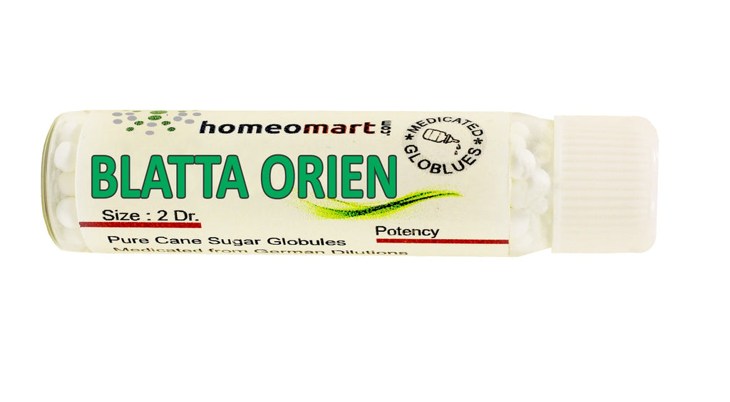 Blatta Orientalis Homeopathy medicated Pills 6c, 30c, 200c, 1M