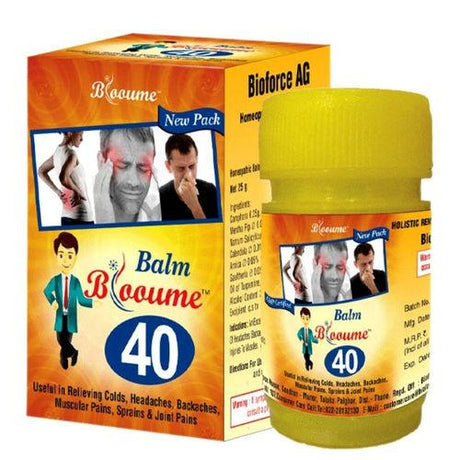 Blooume 40 Go Go Balm, Cold, Headache, backache, Sprains