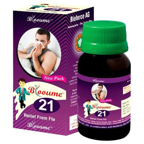 Blooume 21 Influaforce drops, Influenza, Flu, Aconite, Bryonia