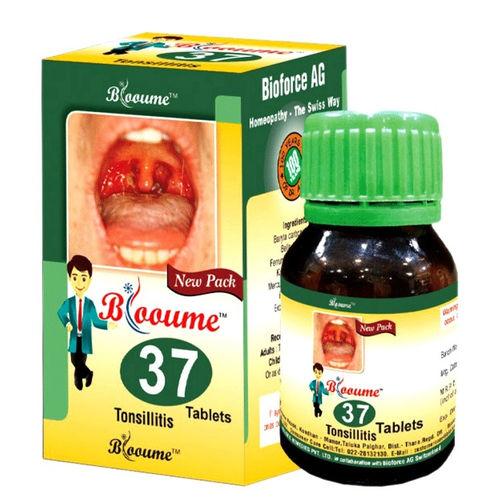 Blooume 37 Tonsisan Tablets for Tonsillitis, sore throat,