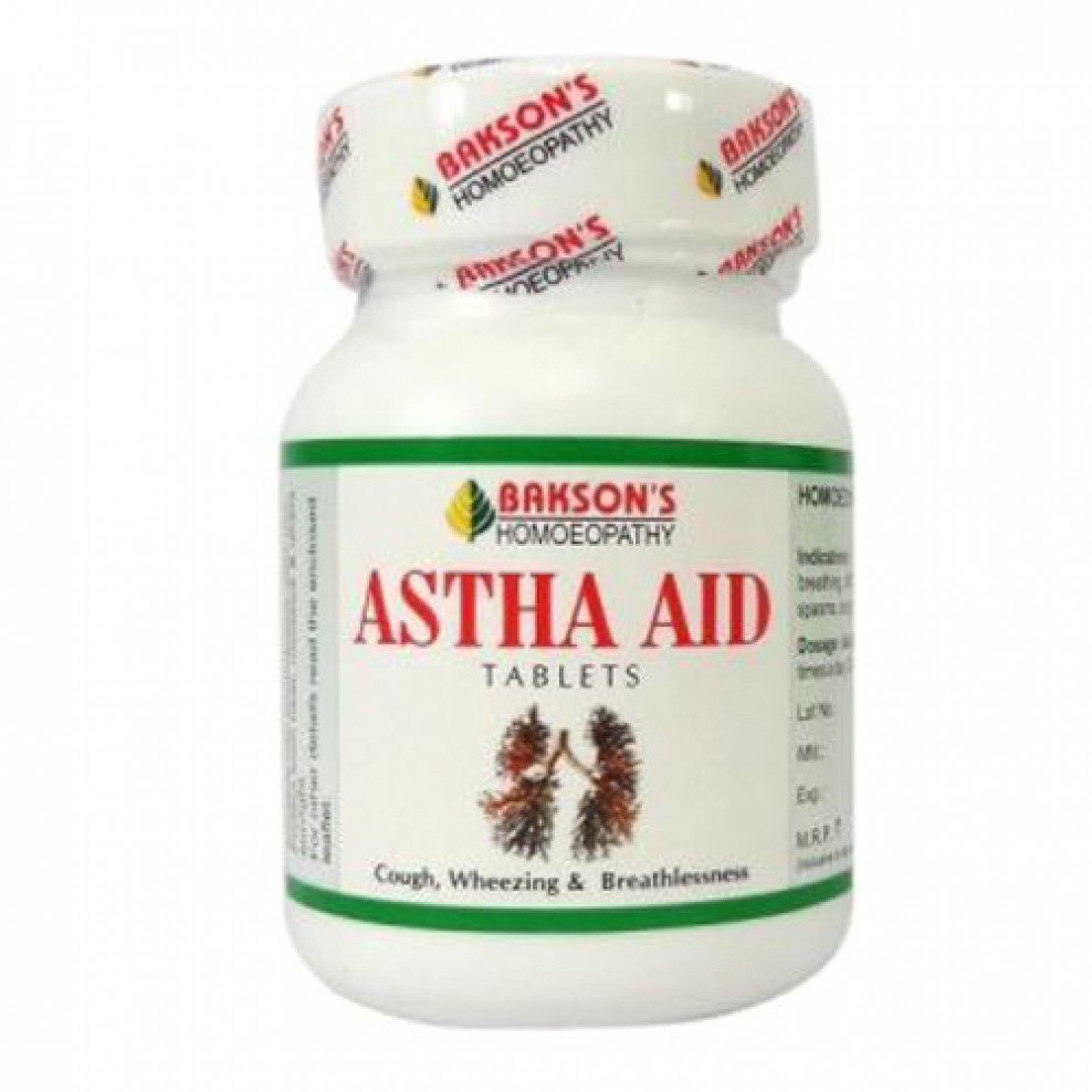 Baksons Astha Aid Tablets for Cough, Wheezing, Breathlessness