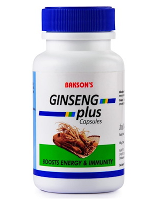 Bakson Ginseng Plus Capsules, Energy, Immunity, Memory concentration