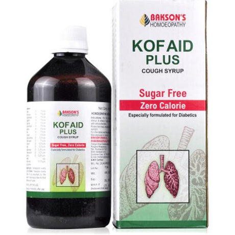 Bakson Kof Aid Plus old design- Sugar Free Cough Syrup