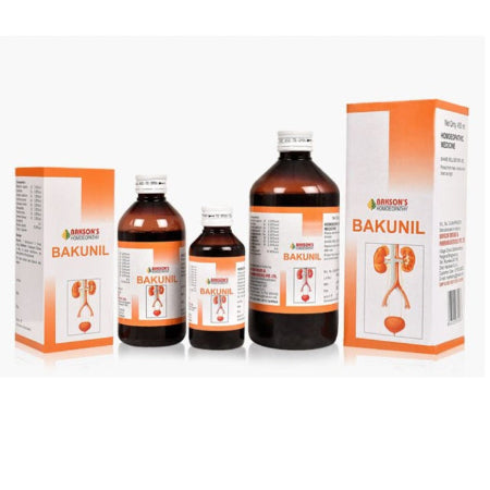 Bakunil Syrup offers natural relief from UTI, renal colic, burning urination & cloudy urine. Safe homeopathic remedy with diabetic-friendly sugar-free option.