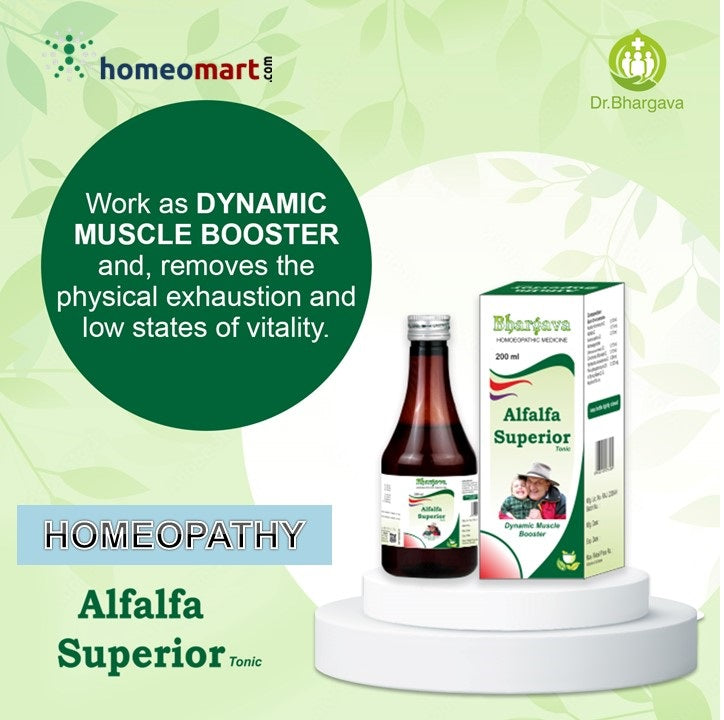 alfalfa tonic, weight gain syrup, muscle strength tonic, homeopathic weight gain medicine, energy tonic for weakness, 