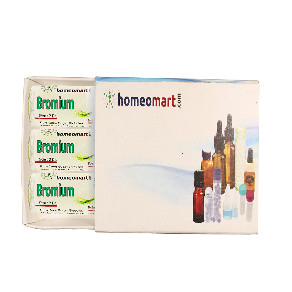 Bromium Homeopathy 2 Dram Pills Box