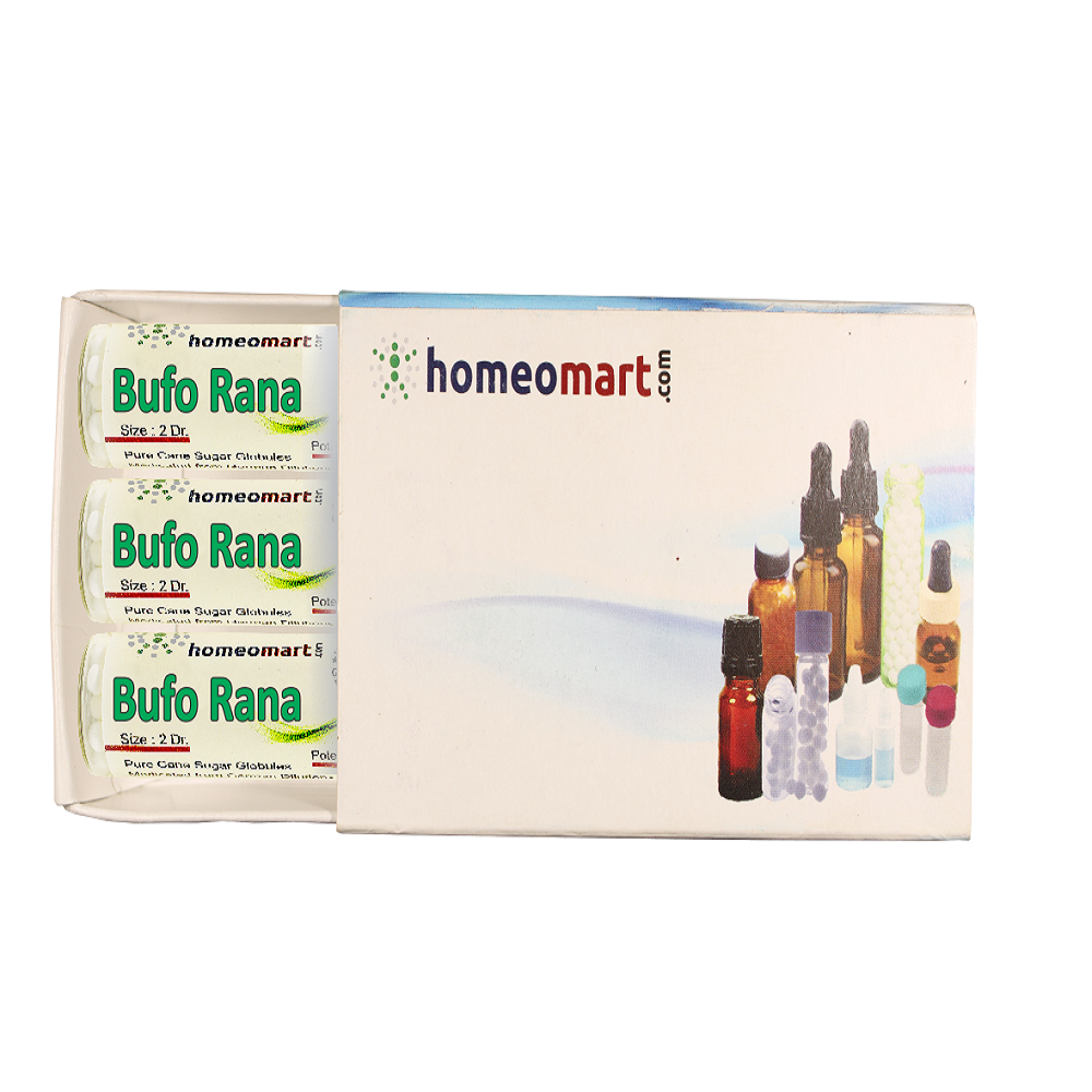 Bufo Rana Homeopathy 2 Dram Pills Box