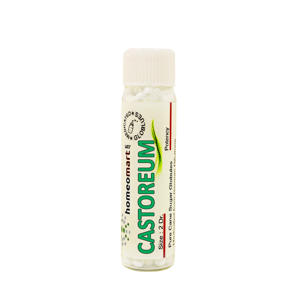 Castoreum Homeopathy 2 Dram Pills 6C, 30C, 200C, 1M | Homeomart