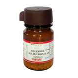 Dr. Vashisht Calcarea Sulphuricum tablets for abscess, chronic wounds, skin eruptions, joint pain & slow-healing cuts. Safe biochemic remedy in 30g & 100g.