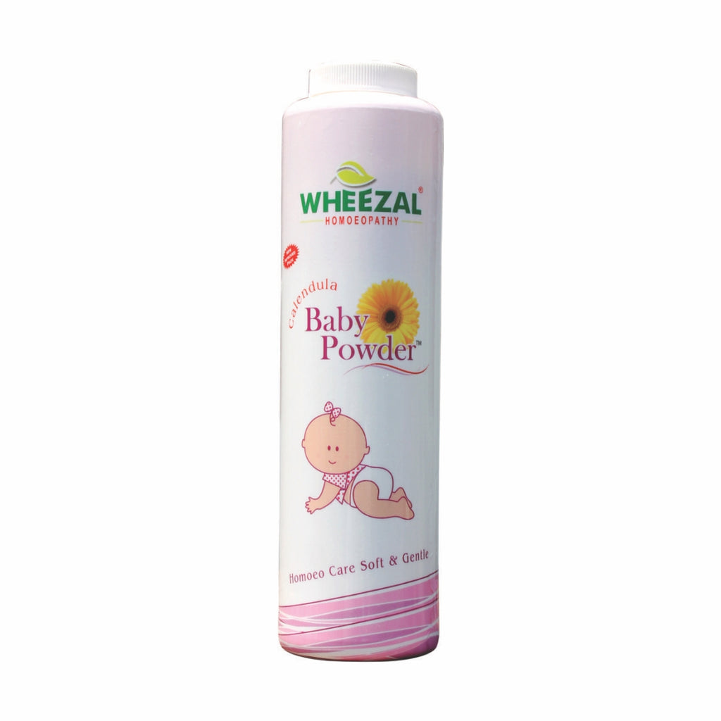 Wheezal Homeopathy Calendula Baby Powder for heat skin rashes