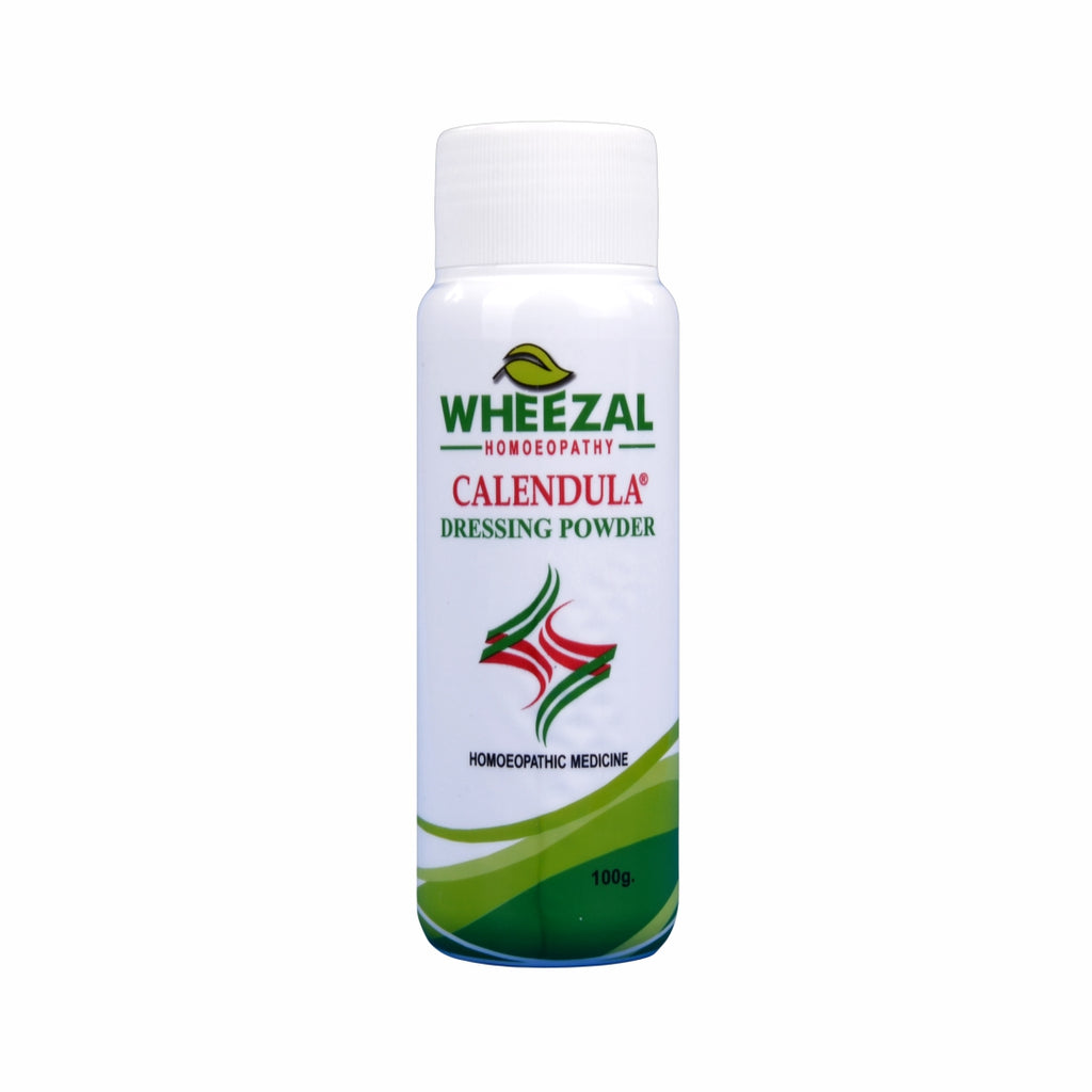 Wheezal Homeopathy Calendula Dressing Powder For Burns, Wounds, Sores and Ulcers