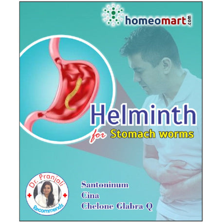 Helminth Homeopathy stomach worm medicine with Cina
