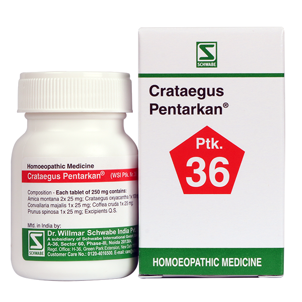 Schwabe Crataegus Pentarkan  homeopathy Tablet for Cardiac Weakness, Coronary Insufficiency