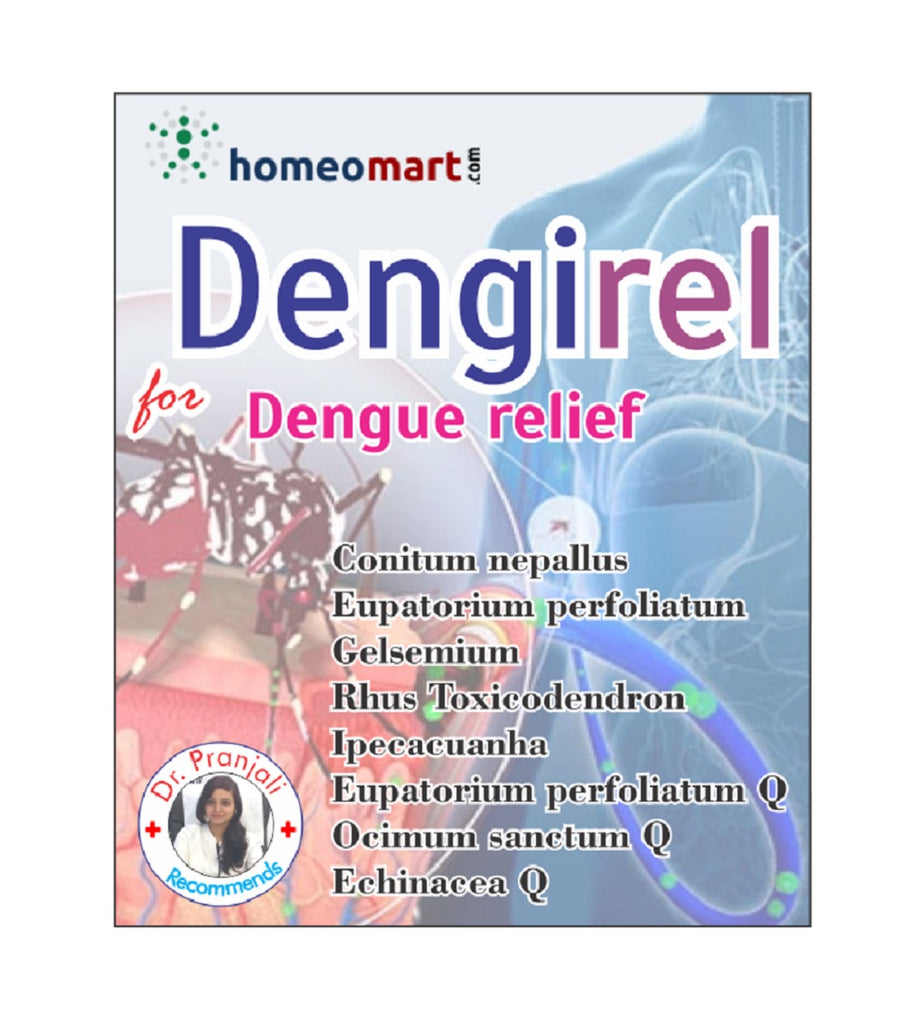 Dengirel homeopathy medicine kit for dengue fever 