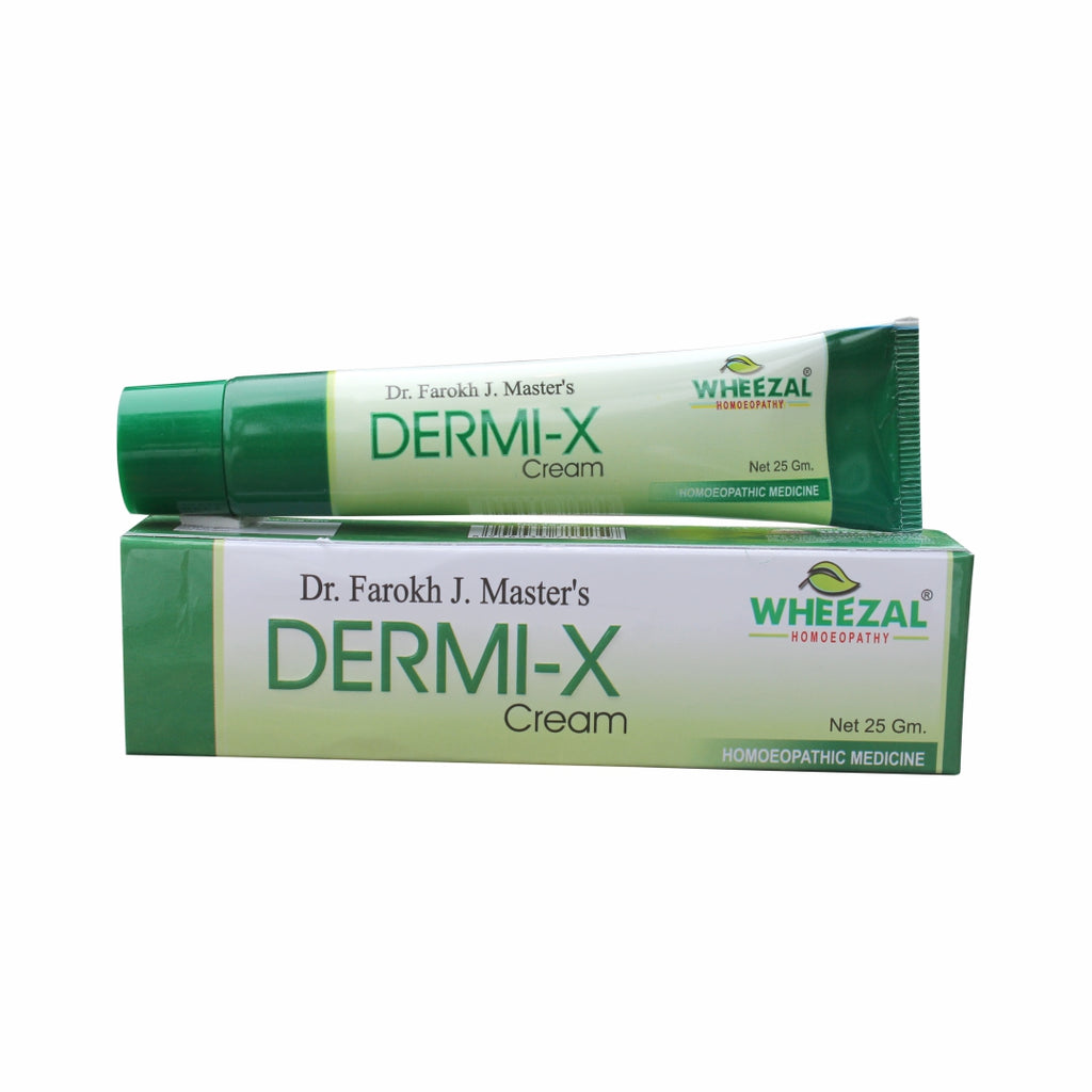 Wheezal Homeopathy Dermi X Cream. Hives, Eczema, Cracks, Scaling