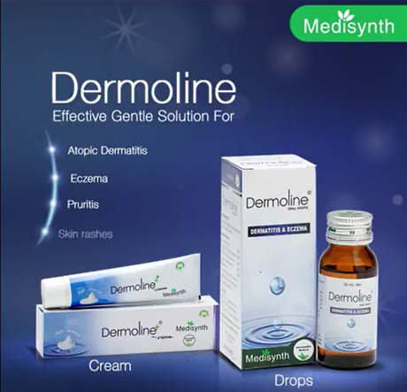 Soothing Relief for Irritated Skin with Dermoline Cream and Drops