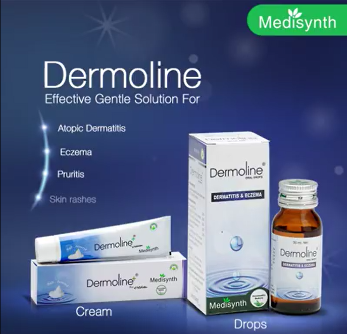 Soothing Relief for Irritated Skin with Dermoline Cream and Drops