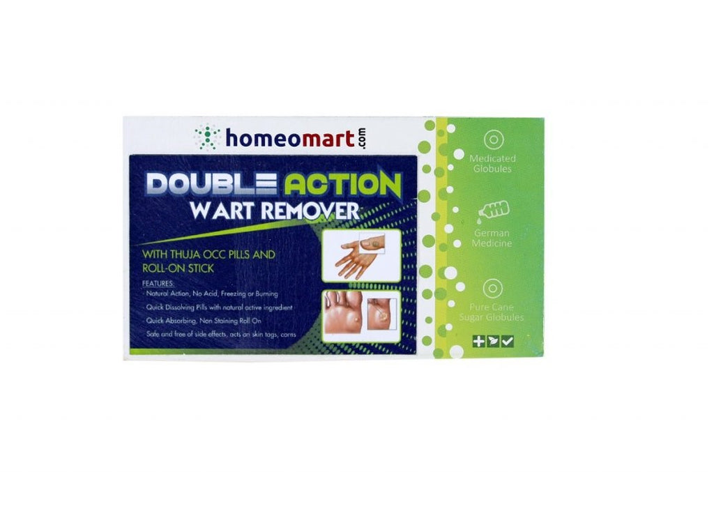 double action wart remover with Thuja occidentalis
