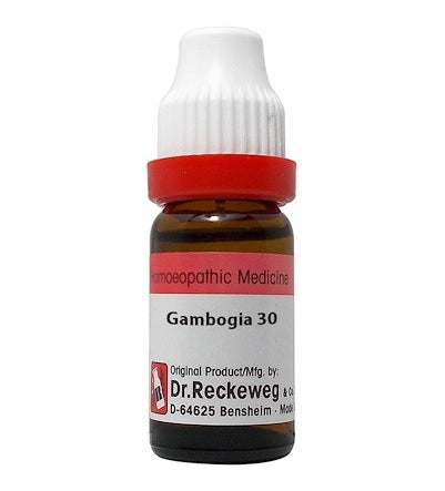 Dr Reckeweg Gambogia Dilution 6C, 30C, 200C, 1M, 10M