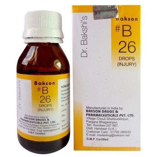 Dr.Bakshi B26 Injury Drops for Sprains, Wounds, Open Ulcers, Sepsis