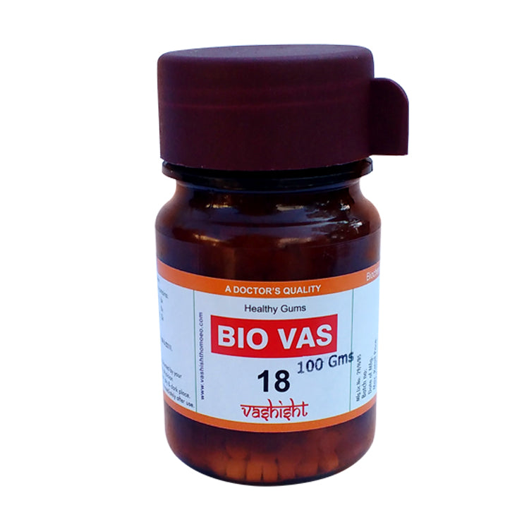 Dr.Vashisht Biocombination Bio Vas 18 (BC18), হোমিওপ্যাথিতে পাইওরিয়া মেডিসিন